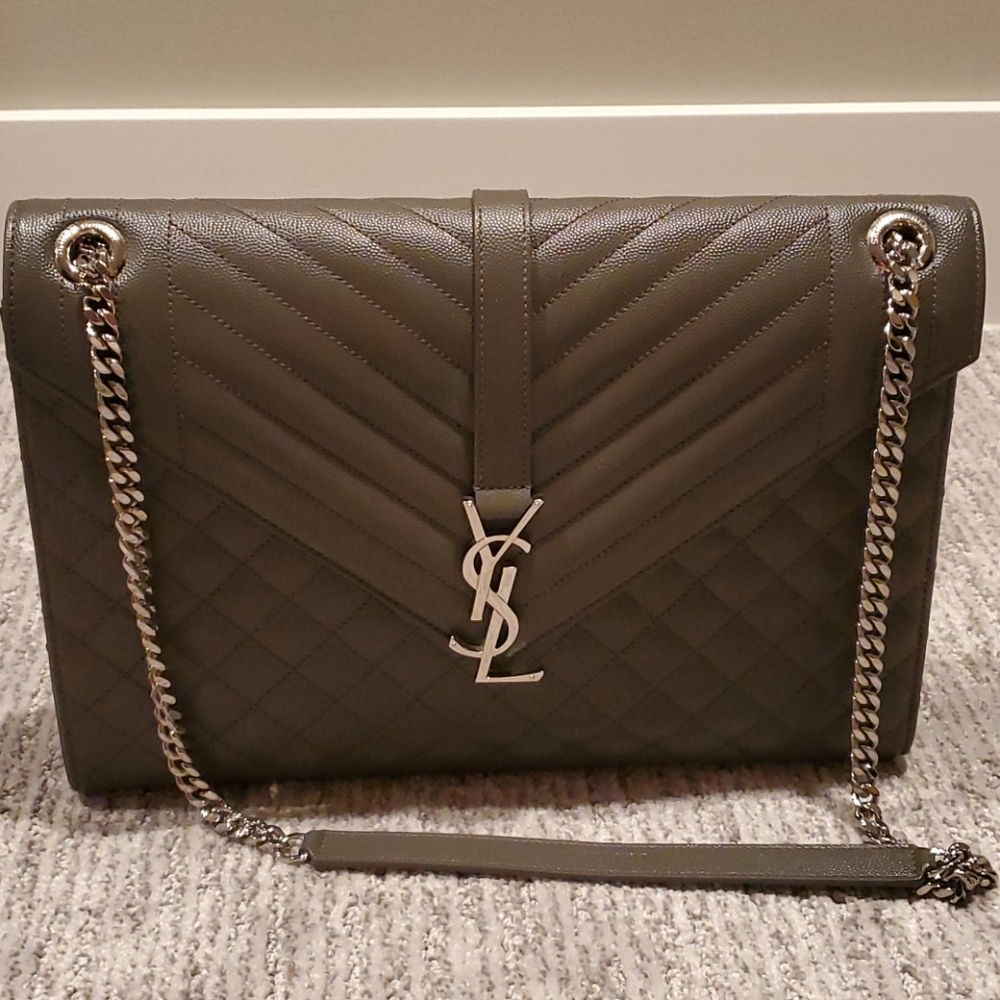 YSL large envelope Shoulder purse